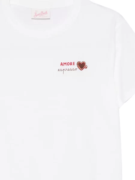 Scurt tricou Mc2 Saint Barth alb
