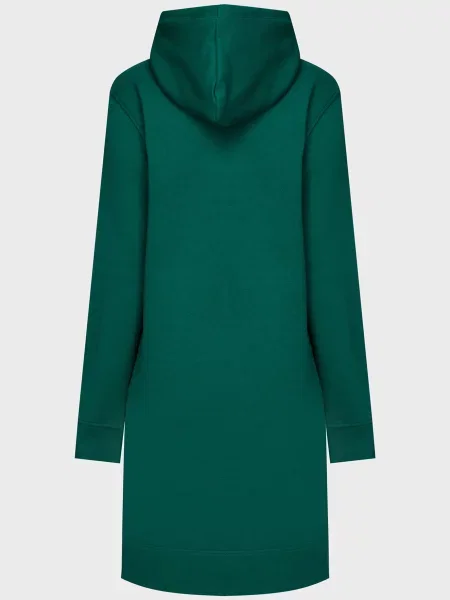 Платье мини Tommy Hilfiger с капюшоном зеленое