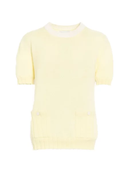 Top Barrie prążkowany żółty