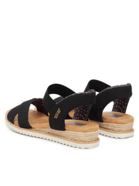 Sandále Skechers BOBS Desert Kiss Golden Lily čierna