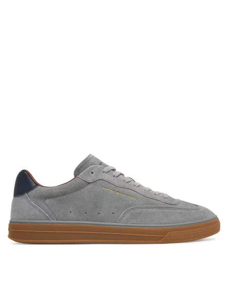 Sportcipők Tommy Hilfiger Th Lo Lux Suede Sneaker szürke