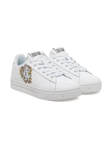 Sneakersy Versace Jeans Couture skórzane białe