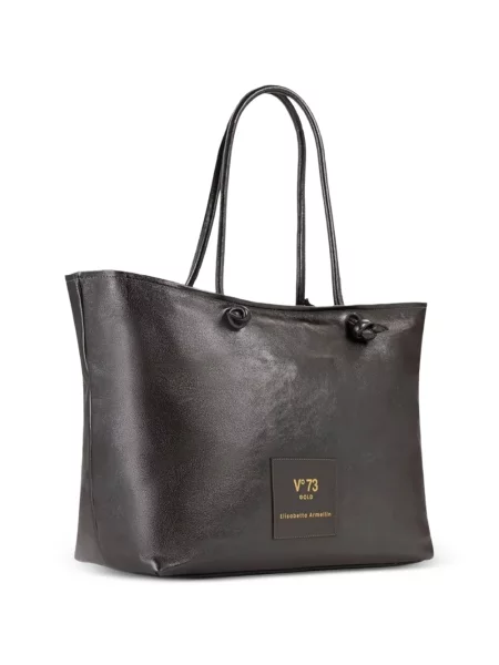 Geantă shopper V°73 din piele negru