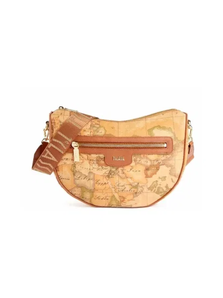 Torebka crossbody Alviero Martini 1a Classe skórzana retro beżowa