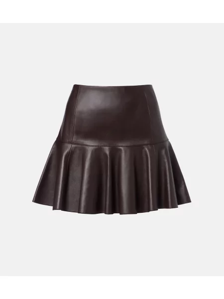 Fustă din piele Alaïa maro