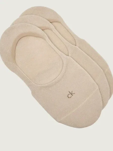 Calvin Klein Șosete/tălpici 3 pack bej