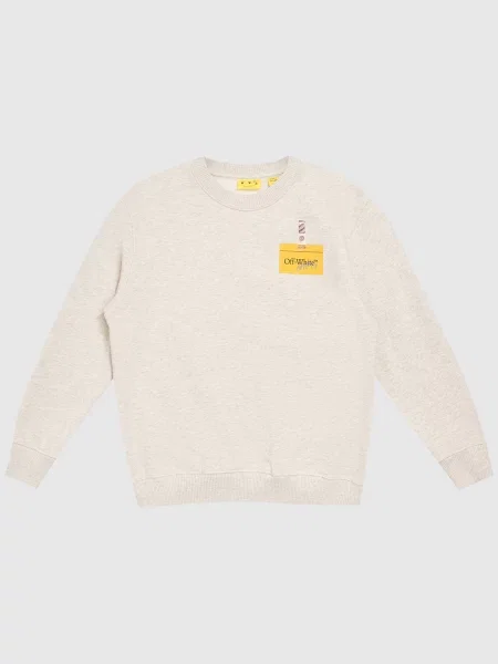 Детский свитшот Off-white бежевый