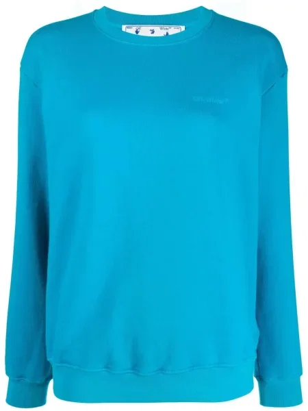 Bluza Off-white w paski z nadrukiem biała