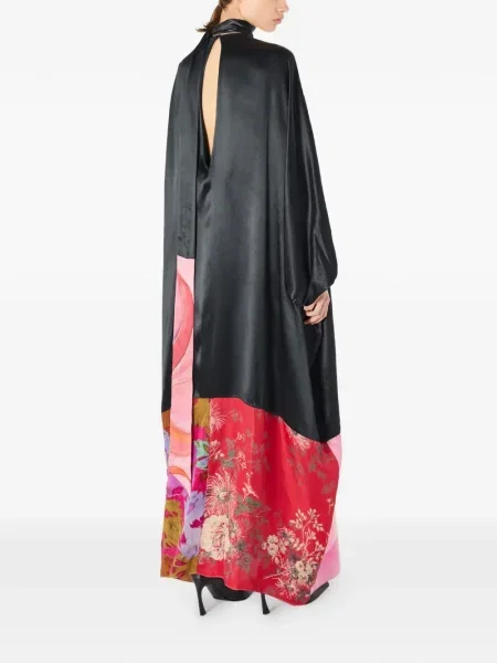 Rochie Marine Serre de mătase de costum negru