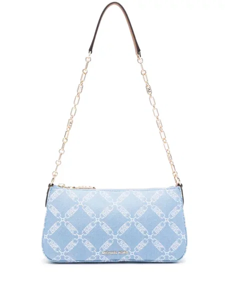 Kožne loaferice Michael Michael Kors s printom zlatna