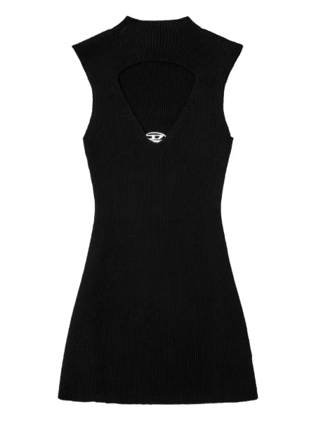 Rochie mini Diesel scurtă de costum negru