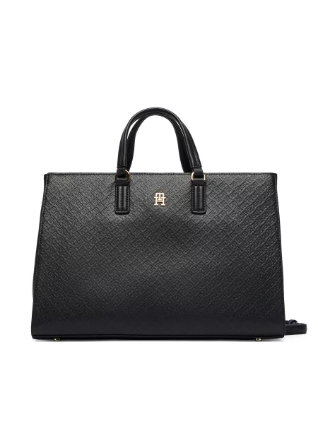 TOMMY HILFIGER Ročna torbica črna