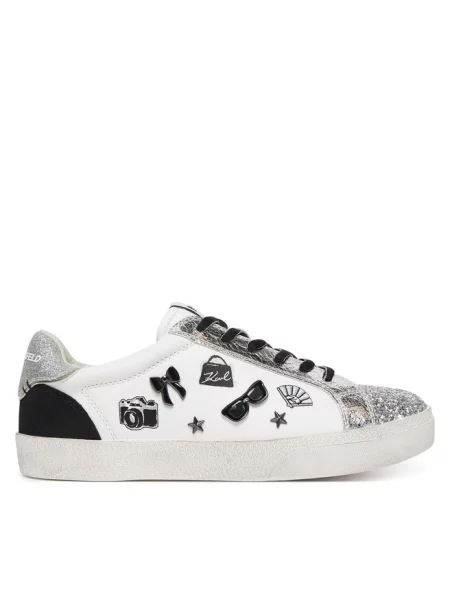Sneakersy KARL LAGERFELD białe