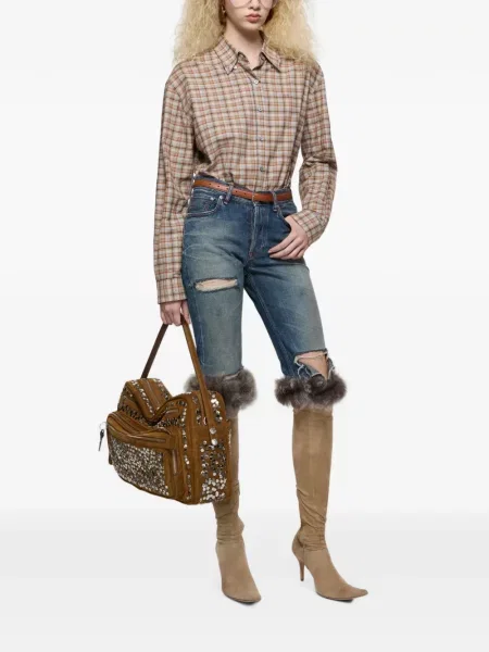 Cămașă Acne Studios de in în carouri