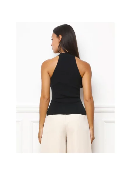 Top La Modeuse negru