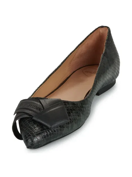 Pantofi Love Moschino cu funde negru