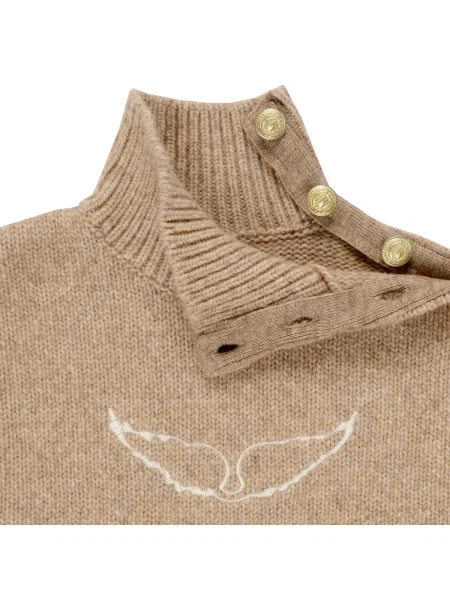 Pulover copii Zadig & Voltaire bej