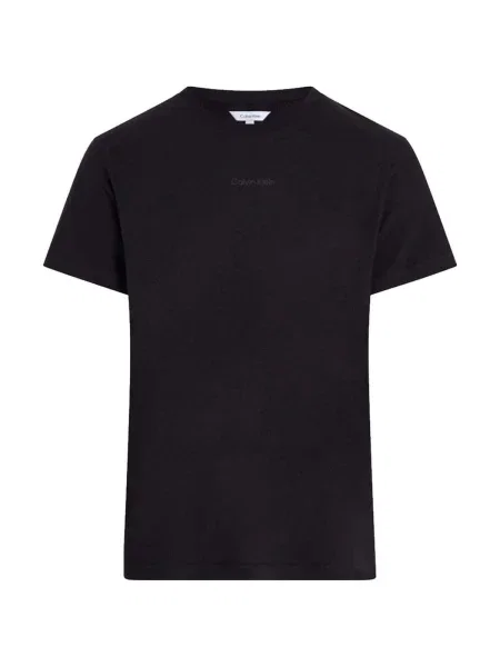 Tricou Calvin Klein Jeans cu decolteu în U negru