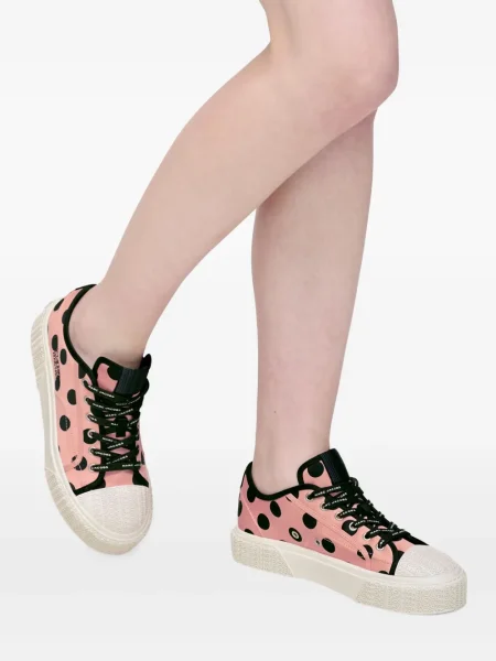 Sneakerși Marc Jacobs cu buline cu platformă roz