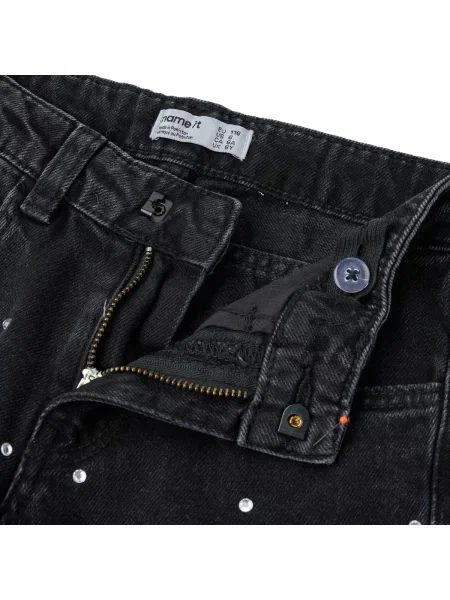 Gyerek denim ruha Name It fekete