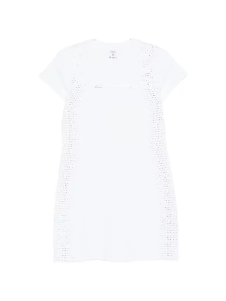 Rochie mini Casablanca de cristal de costum alb