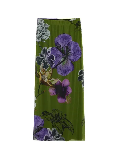 Sukňa Desigual TULLEFLOWERS zelená