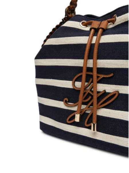 Tommy Hilfiger Torbica Th Elev Summer Bucket Stripe Tamnoplava plava
