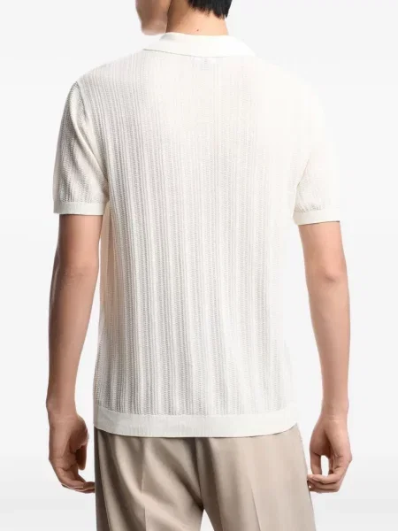 Tricou polo Emporio Armani alb