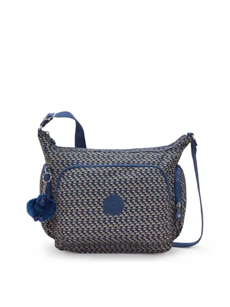 KIPLING Geantă de umăr Gabb bej închis / albastru închis / negru alb
