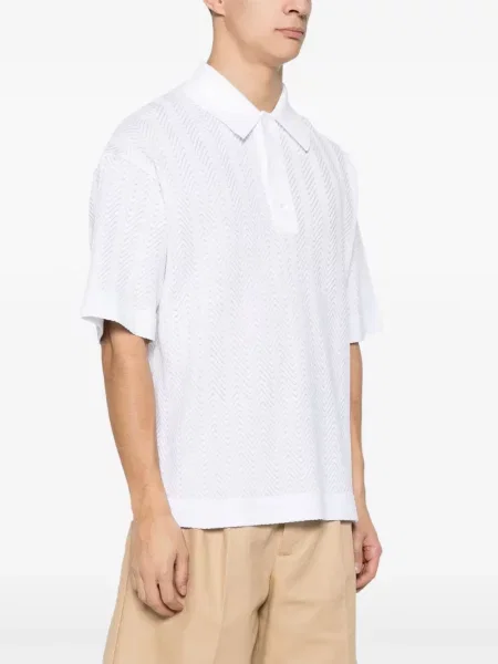 Tricou polo Missoni alb