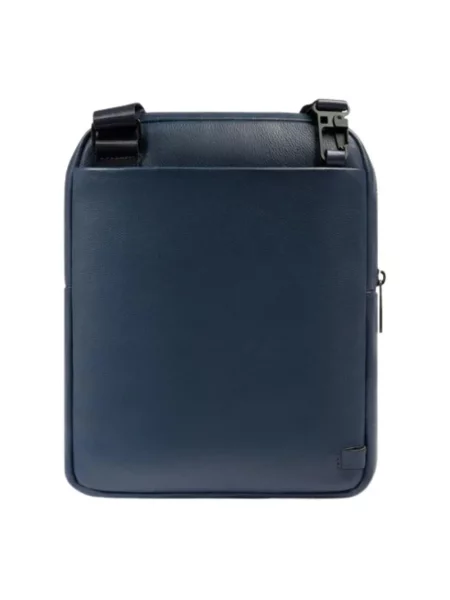 Torba crossbody Piquadro skórzana niebieska