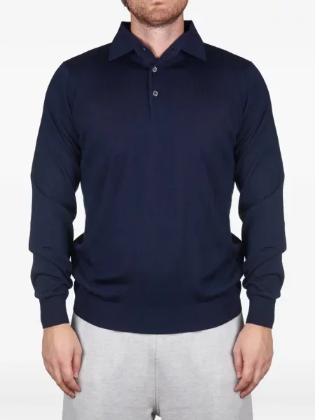 Μακρύς polo Filippo De Laurentiis μπλε