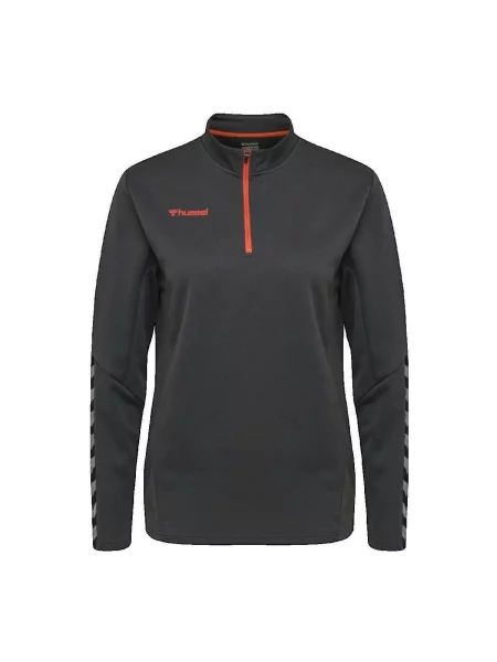 Mikina na zips Hummel sivá
