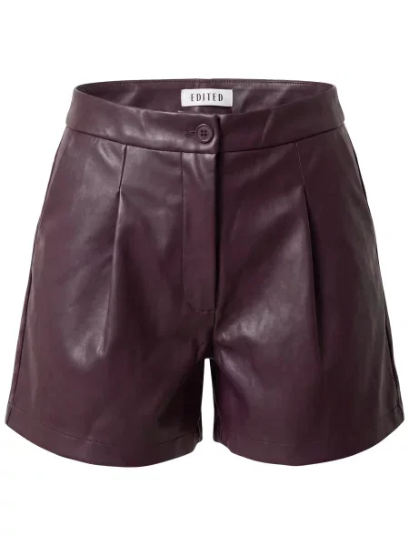 EDITED Pantaloni Silvia burgundy roșu