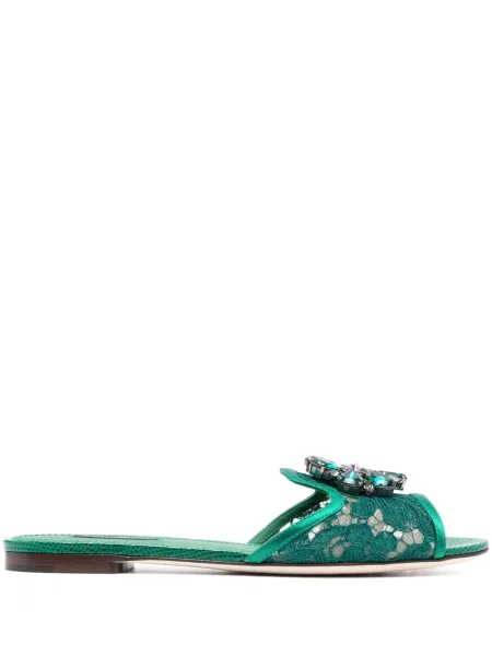 Brosa Dolce & Gabbana din dantelă verde