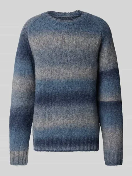 Sweter z mieszanki wełny Forét niebieski