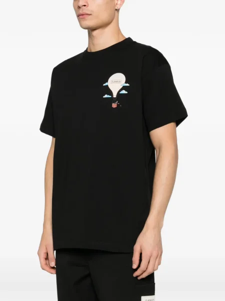 Tricou Flâneur cu imagine negru