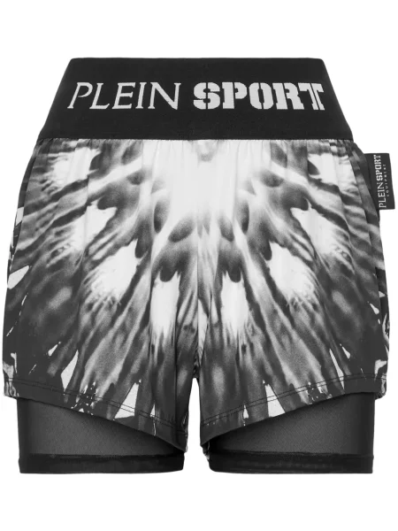 Pantaloni scurți Plein Sport cu imagine negru