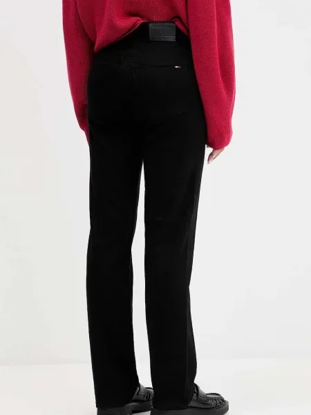 Džíny Tommy Jeans high waist černé