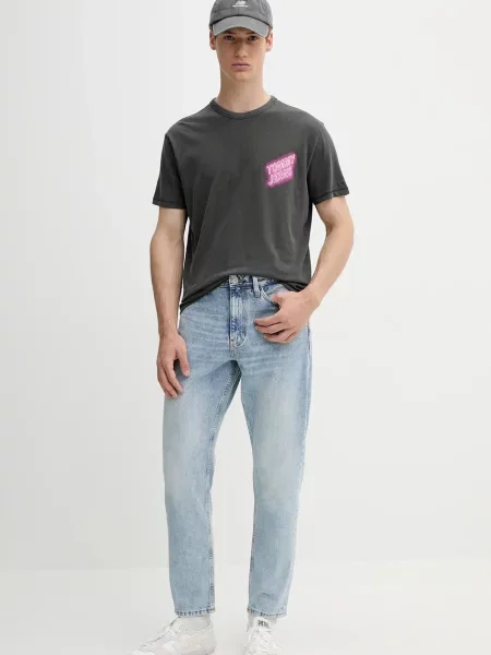 Tommy Jeans tričko šedé