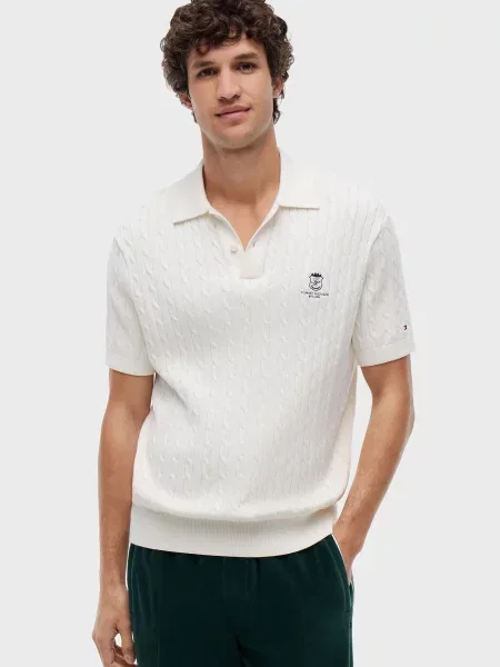 Поло Tommy Hilfiger біле