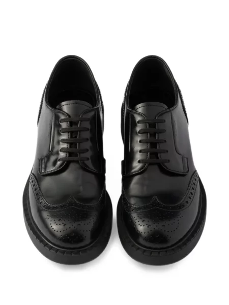Brogues Prada din piele negru