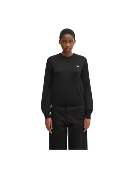 Sweter dziecięcy Maison Kitsune czarny