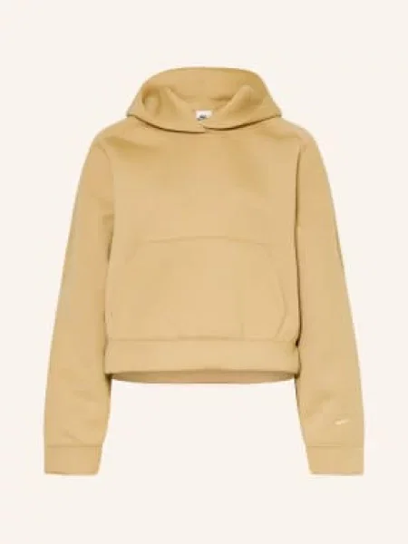 Nike Mikina S Kapucí Pregame Fleece béžová