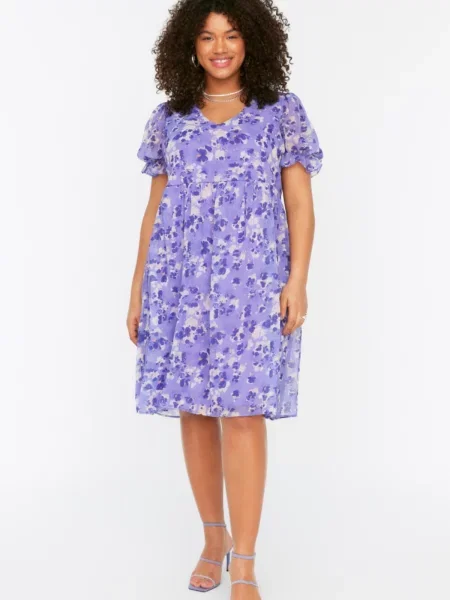 Obleka Trendyol siva