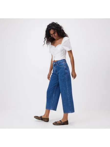 Reserved Džíny culottes modrá