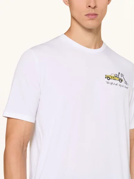 Under Armour T-Shirt Ua Body Shop weiss biała