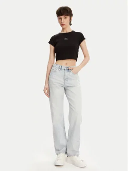 Calvin Klein Jeans Jeansy Straight Fit modrá