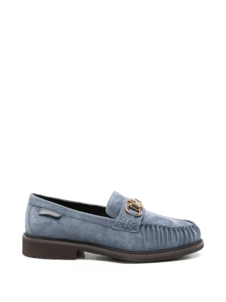 Pantofi loafer Love Moschino cu autograf albastru