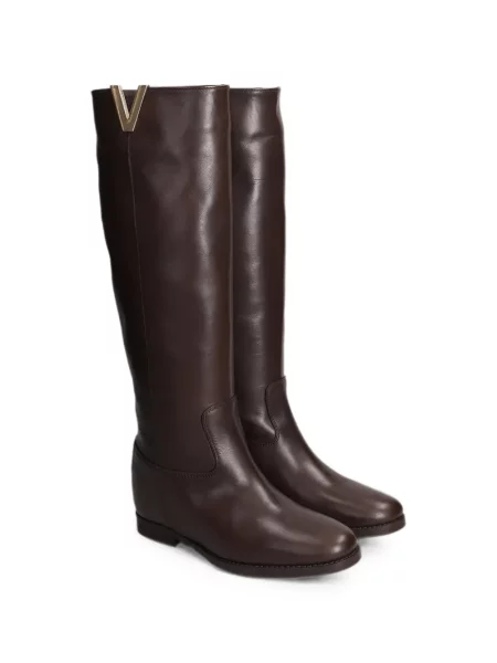 Botine Julie Dee din piele maro